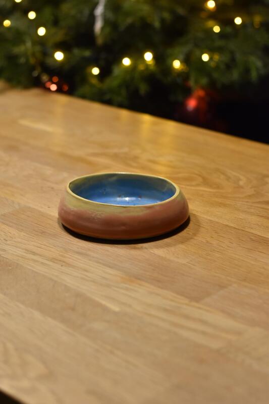 Ręcznie Malowany Półmisek Ceramiczny Ombre | Kolorowe Plamki 