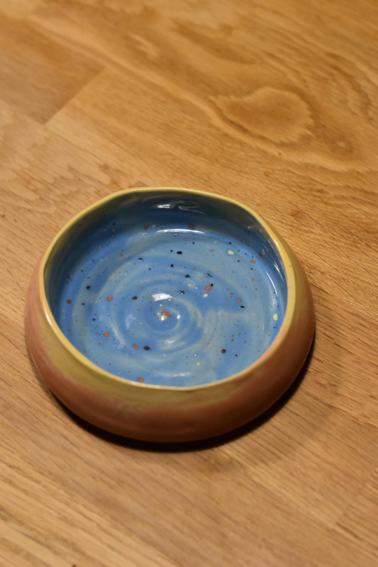 Ręcznie Malowany Półmisek Ceramiczny Ombre | Kolorowe Plamki 