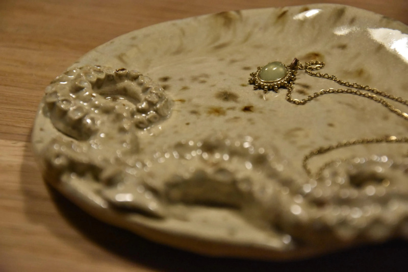 Ręcznie Malowany Talerzyk Ceramiczny - Ośmiornica Cthulhu, Pod Biżuterię