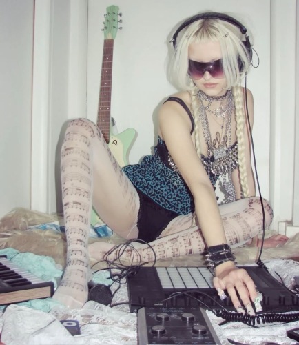 Rajstopy w nutki 20 den 'thank you for the music' tights