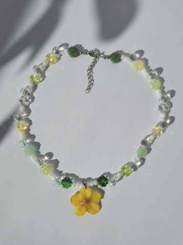 Yellow Flower Necklace