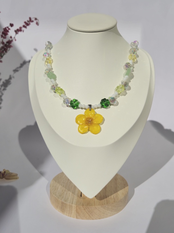 Yellow Flower Necklace