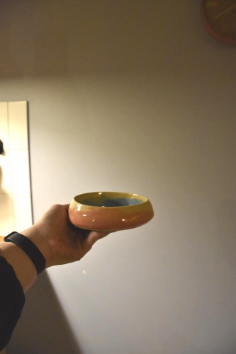 Ręcznie Malowany Półmisek Ceramiczny Ombre | Kolorowe Plamki 